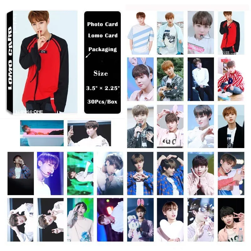 KPOP WANNA ONE Album PARK JI HOON самостоятельно сделанная бумага Lomo карта фото HD Фотокарта
