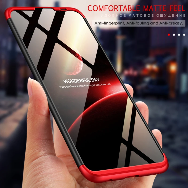 Чехол для Huawei P Smart 2019 чехол 3 в 1 с полной защитой на 360 градусов тонкий защитный