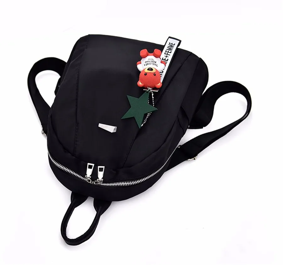 Bycobecy Nylon Waterproof Backpack for Teens Girls Women Backbag School Leisure Fashion Preppy Look Lady Good Quality | Багаж и сумки