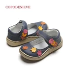 Кожаные туфли для девочек copodenevie, цвета на выбор