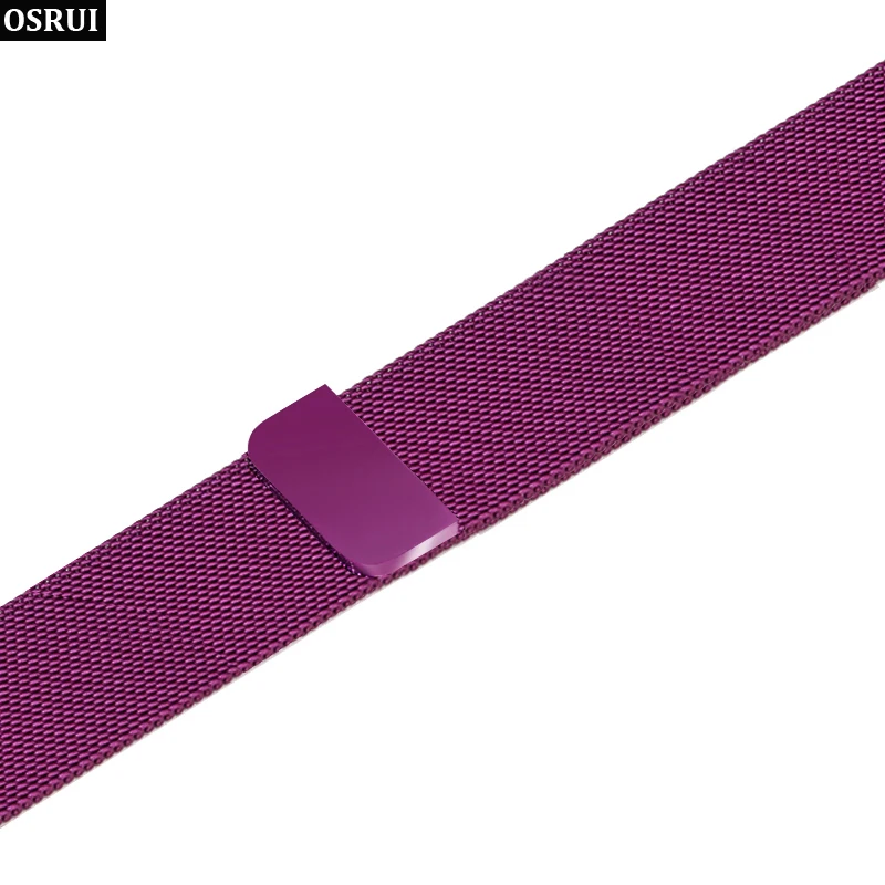 Миланская петля для apple Watch band 42 мм 38 44 40 Высокое качество Магнитный регулируемый