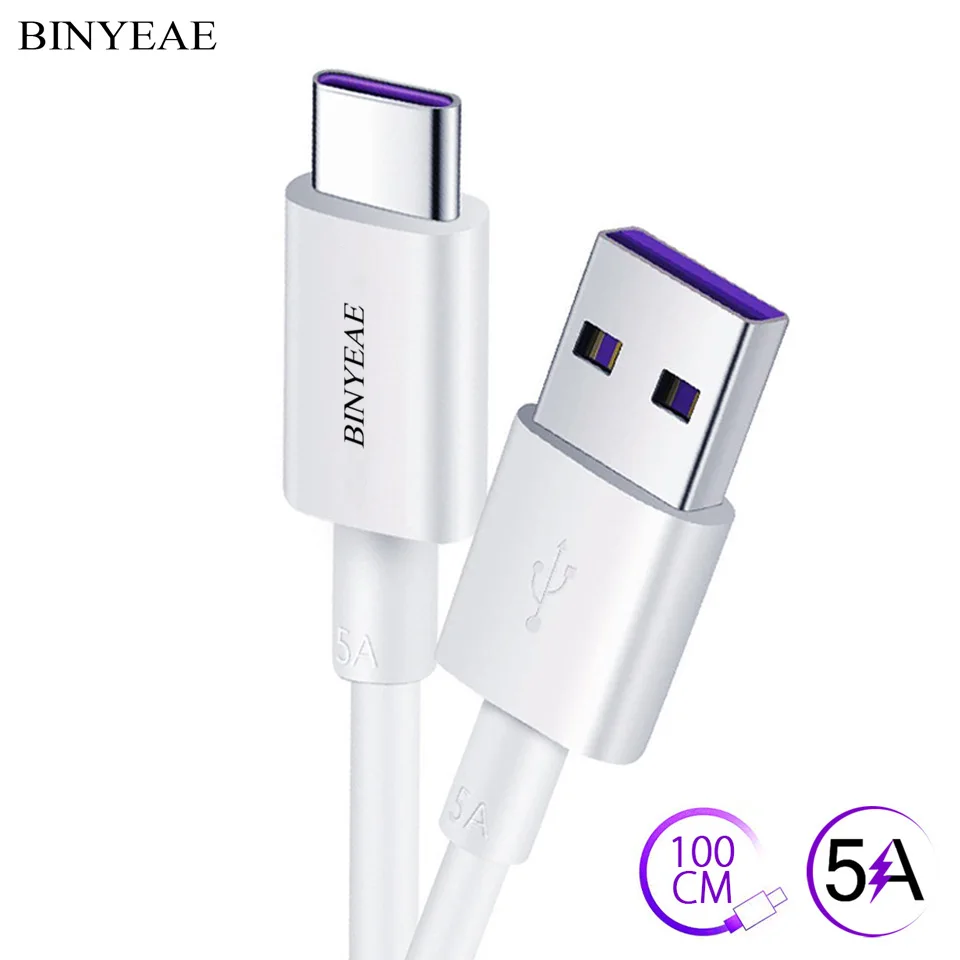 Оригинальный кабель USB Type C для Huawei SuperCharge 5A P20 P10 Plus Mate 10 9 Pro Honor V10 V9 8 быстрой
