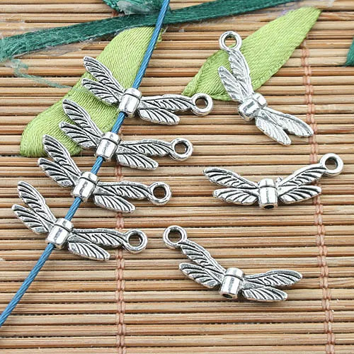 

Tibetan Silver2sided wing spacer bead charms 80pcs EF0017