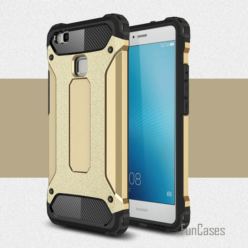 Для huawei p9 lite Анти Стук Броня case пластик + ТПУ гибрид для Huawei Ascend P9 тонкий жесткий