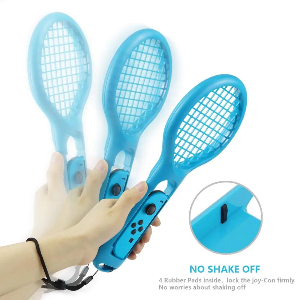 For Nintend Switch Joy-con ABS Tennis Racket Handle Holder for Nintendo NS ACES Game Player with 2 Analog Caps | Электроника