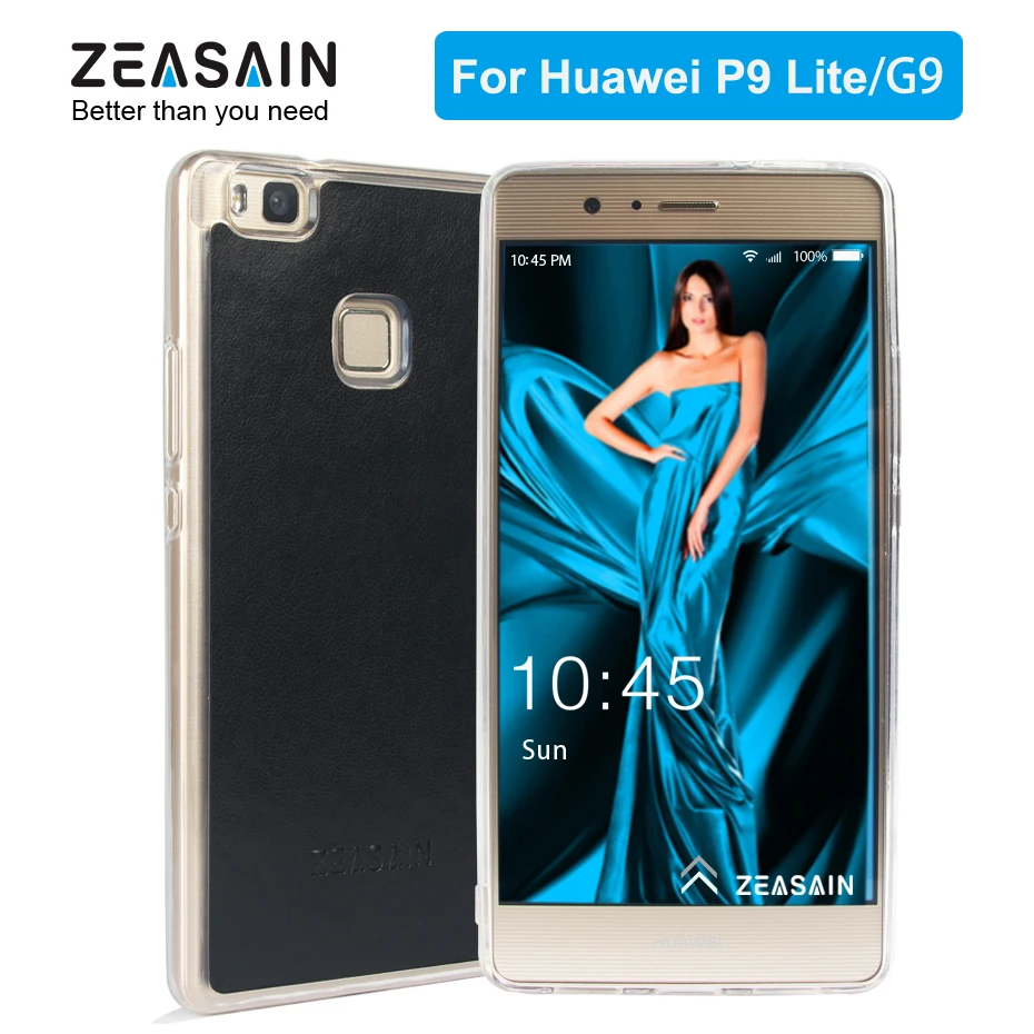 Оригинальный мягкий чехол ZEASAIN из искусственной кожи для Huawei P9 Lite P9lite G9 G9Lite