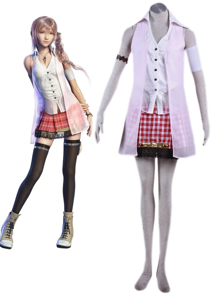 Сера фаррон Косплей Final Fantasy 13 Serah Farron Косплей Костюм на заказ