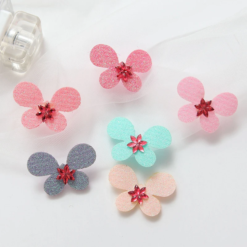 6 PCS/Set Cartoon Crown Rabbit Butterfly Pattern Girls Magic Hair Sticker Children Headdress Hairbands For Kids Accessories | Детская
