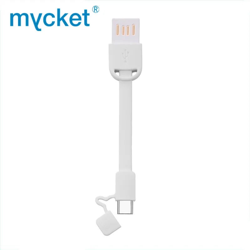 Myket Мини Портативный USB C 3A кабель для быстрой зарядки брелок type C кабель для синхронизации данных и зарядки