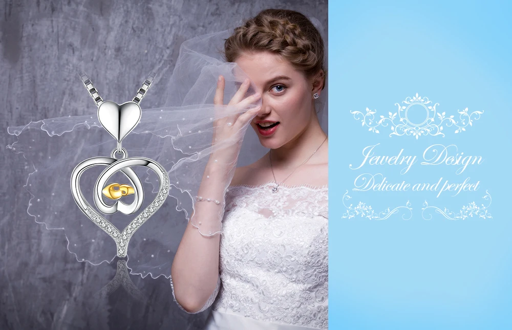 JewelryPalace блокировки сердце рук в руки кубического циркония 925 пробы серебро