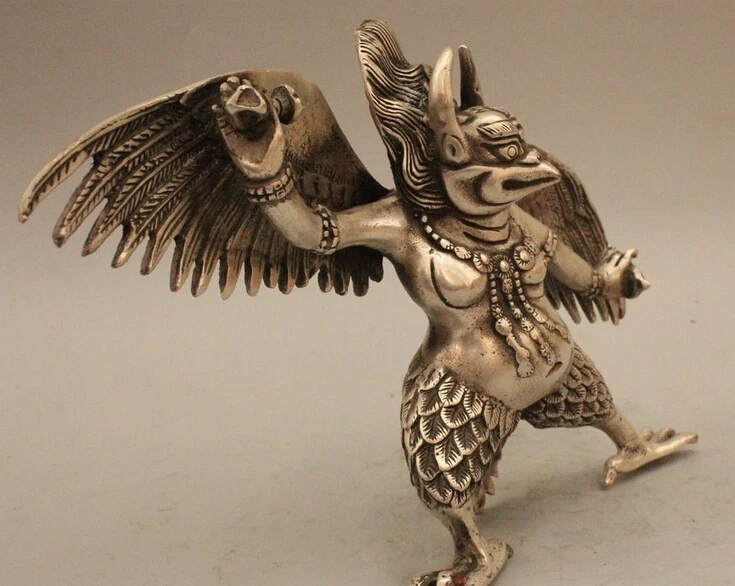 Подробная информация о 6 дюймовой тибетской буддистской серебряной мушке