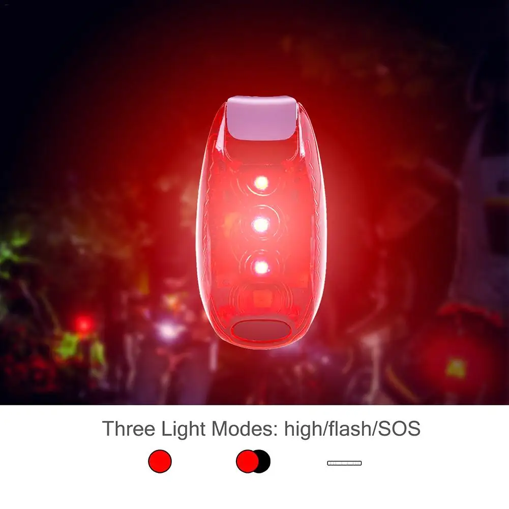 Многофункциональный светодиодный светильник безопасности на зажиме, светильник для бега, лучшие аксессуары для вашего светоотражающего снаряжения, ночного велосипеда