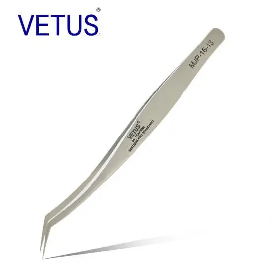 MJP 16 13 Vetus MJP серия Высокое качество наращивание ресниц макияж Пинцет без магнетизма антистатические Hyper тонкий кончик Пинцет - Цвет: MJP 16 13