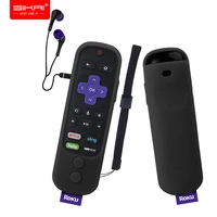 for roku ultra remote control case sikai silicone protective cover power button shockproof anti slip anti lost with hand strap