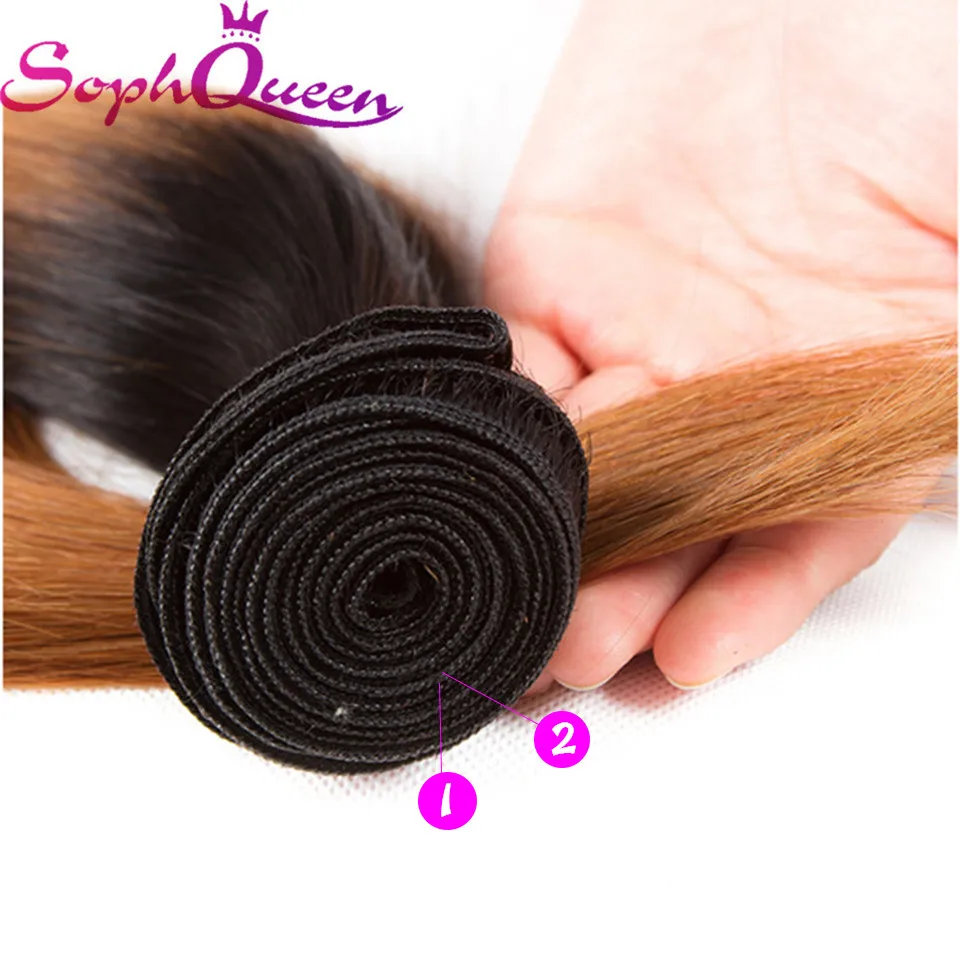 Soph queen волосы перуанские прямые предварительно цветные Омбре remy волосы блонд шиньон пучки человеческих волос для наращивания