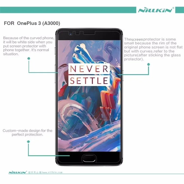 2 шт./партия Защитная пленка для Oneplus 3 3T A3000 NILLKIN матовая пленка устойчивая к царапинам матовая защитная пленка для One plus 3 3t