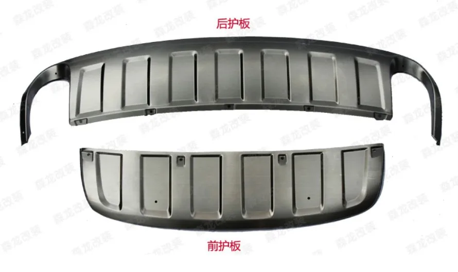 Диски для штанги для Audi Q7 2010 2011 2012 2013 спереди и сзади бампера высокое качество Нержавеющая сталь