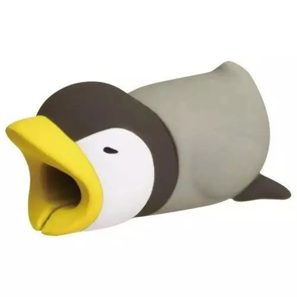 penguin Симпатичные животные кабель протектор для iPhone 7 8 huawei USB кабель Органайзер кабель управление organizador de кабели для наушников мыши - Цвет: penguin