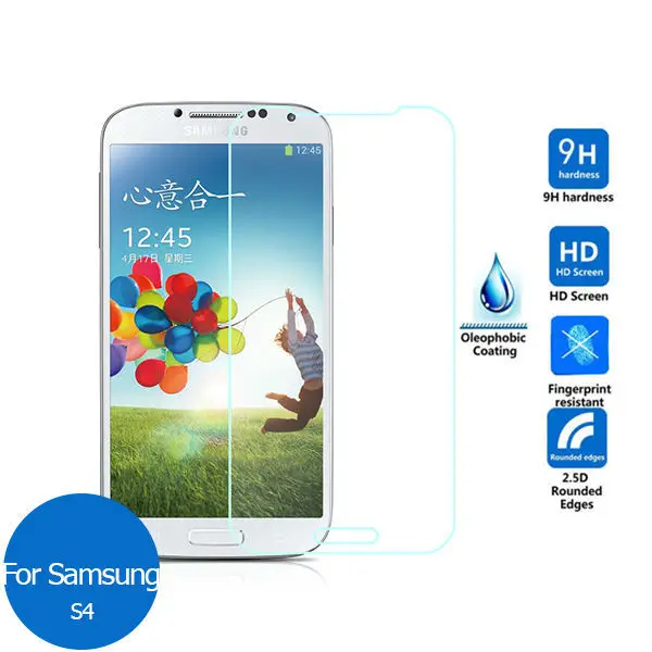 Защитное стекло закаленное 9h для Samsung Galaxy S4 2 шт. защитная пленка S 4 I 9500 9505 Gt i9500 i9505