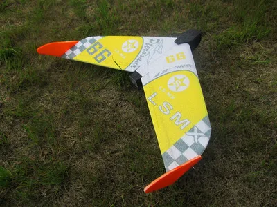 lattice yellow Spirit 600 мм размах крыльев EPP FPV Racer Flying Wing RC самолет комплект - Цвет: lattice yellow