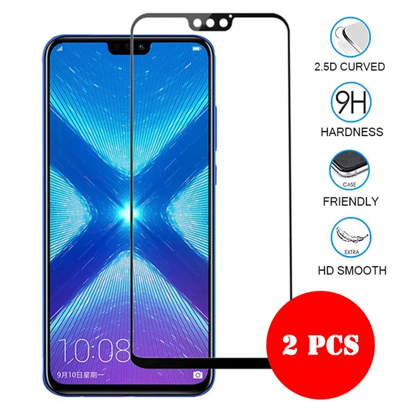 Защитное стекло для Huawei Honor 8x 2 шт. защита экрана закаленное на 10 9 lite полное