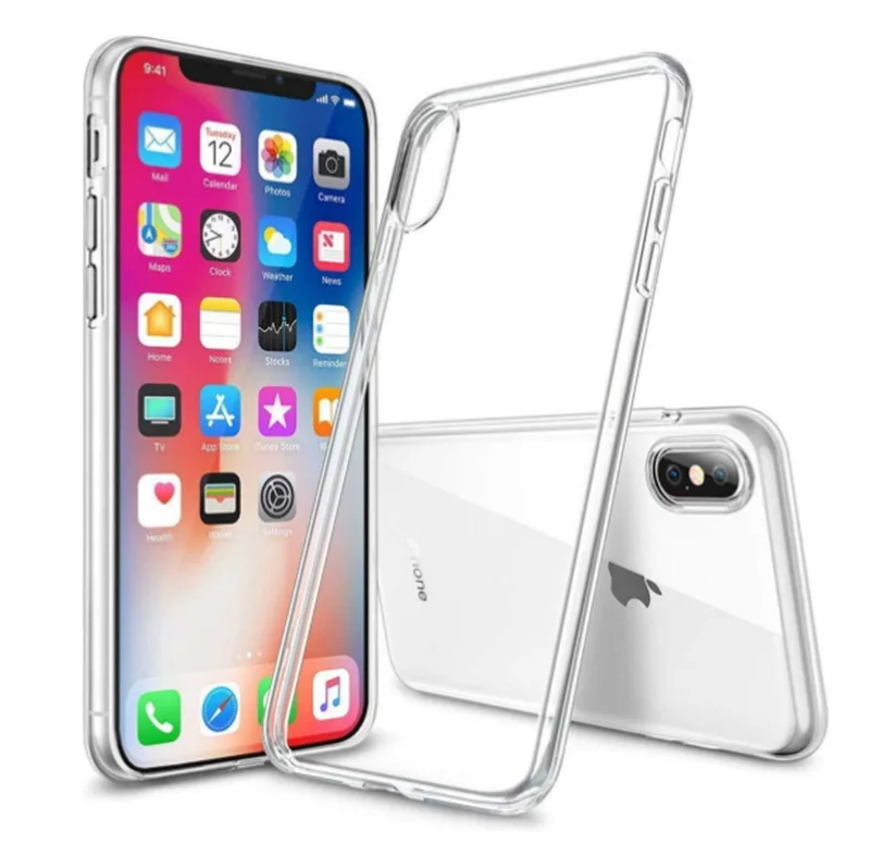 For iPhone X XS Max XR 8 7 6S PLUS Transparent Crystal Clear Soft TPU Silicon Shockproof Case Cover Mobile Phone Accessories | Мобильные