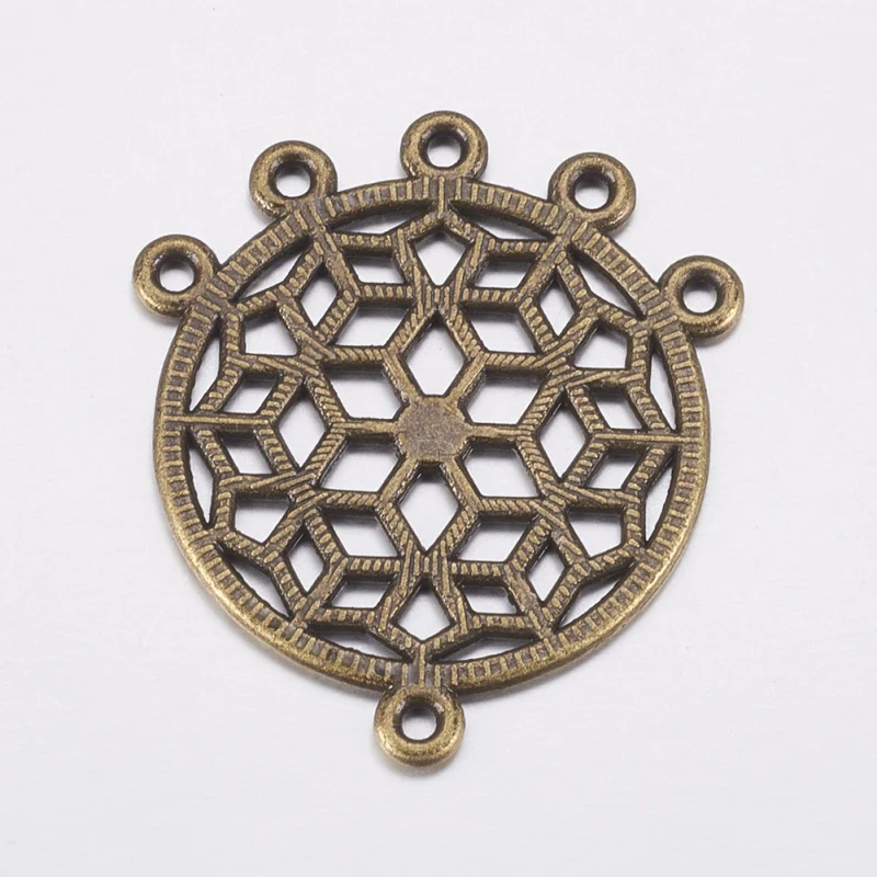 Соединительные детали для люстры из сплава плоские круглые соединители цвета