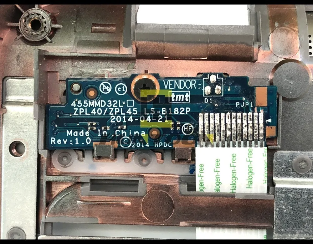 Подлинный 791689-001 для HP Probook 450 G2 455 Упор рук Touc hp ad с FPR Power на плате 100% полностью