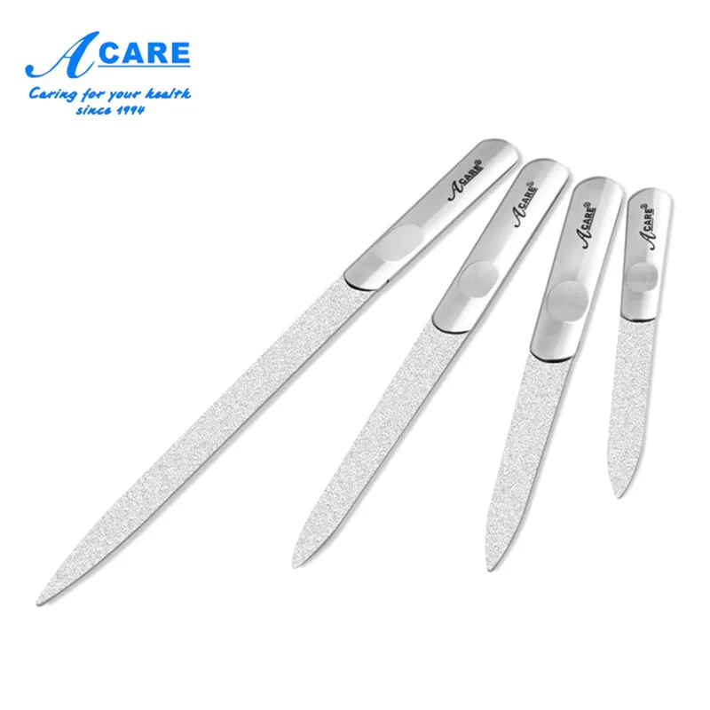 Пилка для ногтей Acare из нержавеющей стали профессиональный набор двусторонних