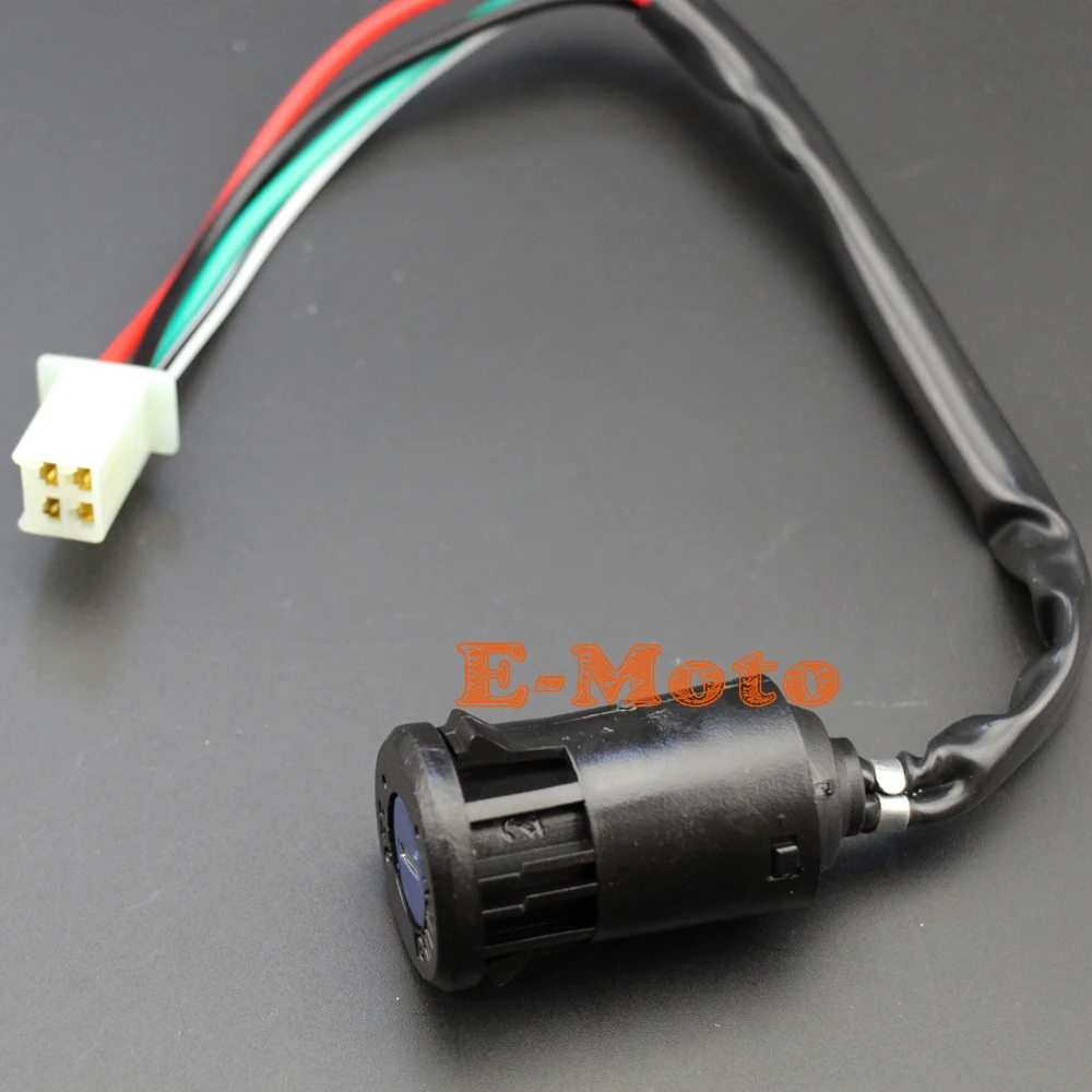 Универсальный мотоциклетный велосипед 4 провода ключ зажигания для Honda Yamaha Kawasaki