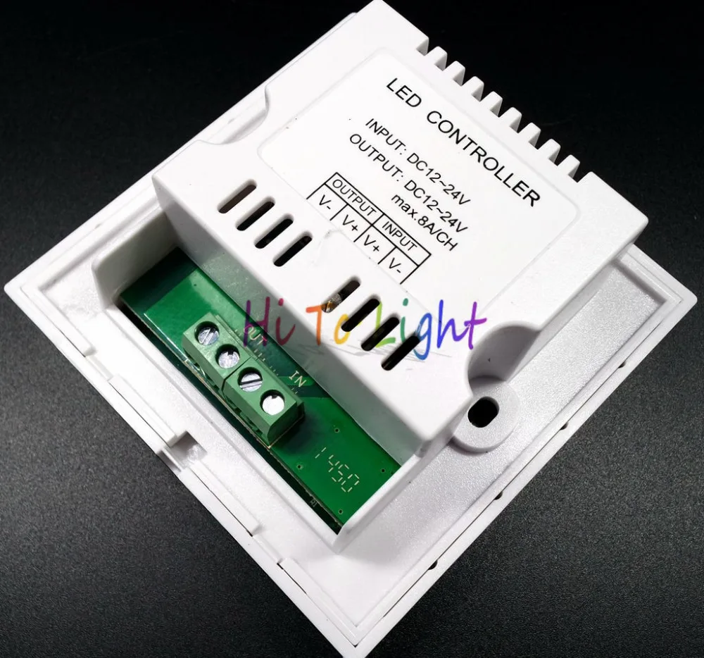 Новый DC12V-24V 4A/ch настенный тип Сенсорная панель диммер контроллер светодиода