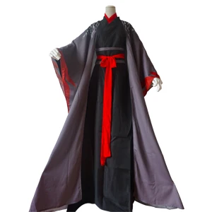 YiLing предок Вэй Wuxian костюм мужской косплэй Hanfu для аниме основатель дьяболизма Древний китайский мужской ханьфу