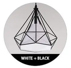white and black Современные Потолочные Подвесные светильники люстры и подвески для столовой комнаты Лофт скандинавский стиль современные подвесные светильники - Цвет корпуса: white and black