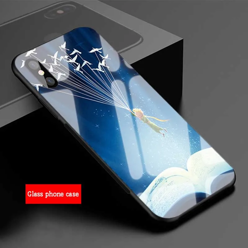 Чехол для телефона из закаленного стекла с изображением милого Маленького