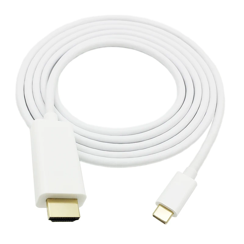 100 шт. USB TYPE C к HDMI кабель 3 1 Type папа Мужской 4K для MacBook ChromeBook Pixel Huawei мат|type-c to hdmi|usb type-c