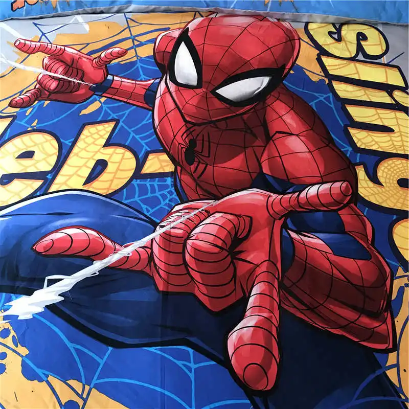 Постельное белье для детей 3/4/5 шт. голубое Человек-паук размер Комплект