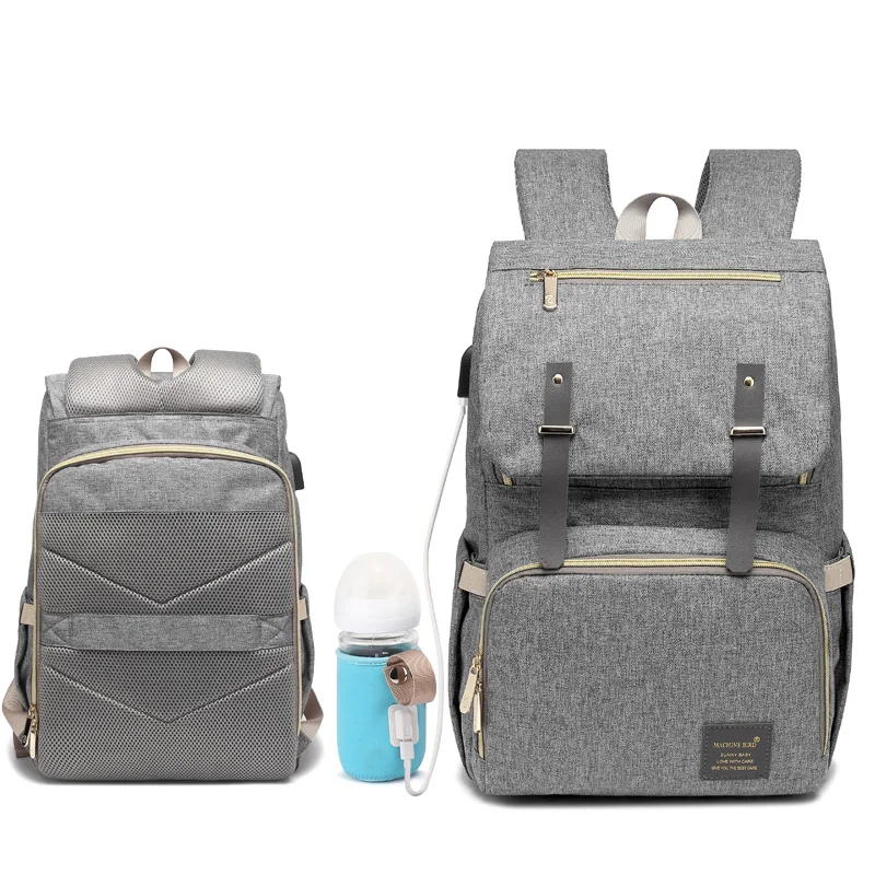 Большая вместительная сумка для подгузников USB детских рюкзак папы мам