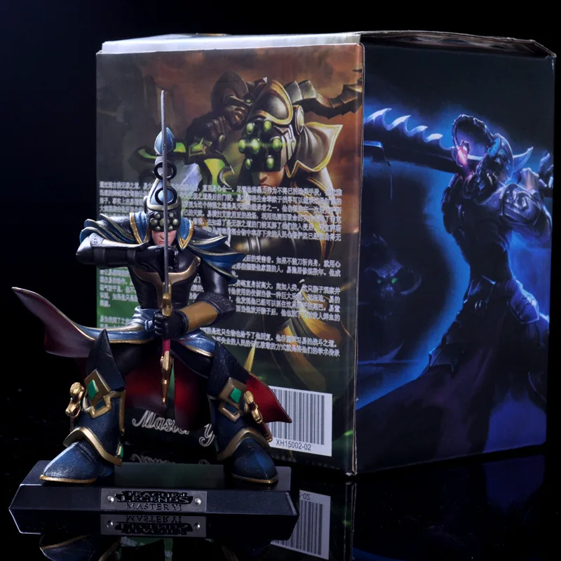 Игра ПВХ фигурка Yi Yasuo Lee Sin Коллекционная модель игрушки Рождественский подарок на день рождения - Цвет: with box