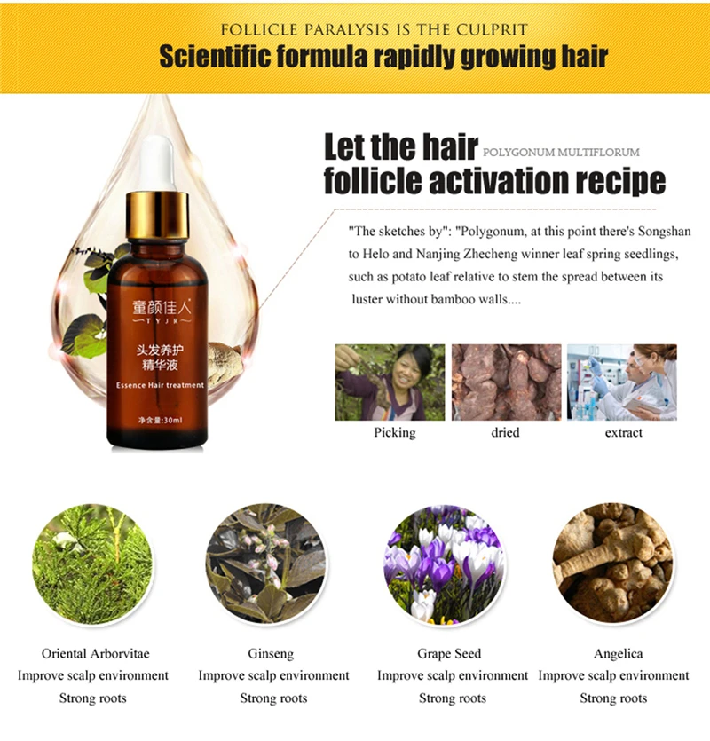 30 мл здоровые волосы глубокая забота быстрое восстановление роста волос Regrowth