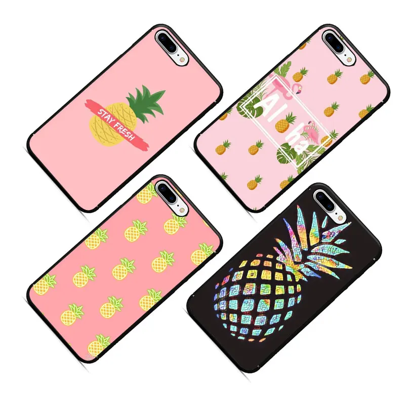 Summer Pineapple Fruit Food Soft TPU Phone Case for iPhone 12 Mini SE 2020 11 Pro 5 5s 6 6s 7 8 Plus X XR XS MAX | Мобильные