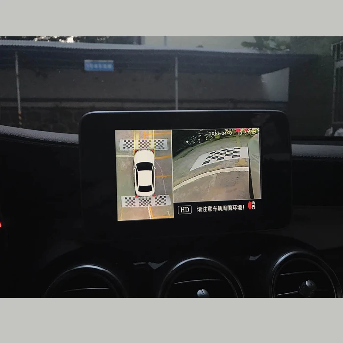 Панорамный вид на птицу, 360 градусов, для Mercedes C GLE GLA CLA, Круглый вид, с умными инструкциями, автомобильная система помощи задним ходом