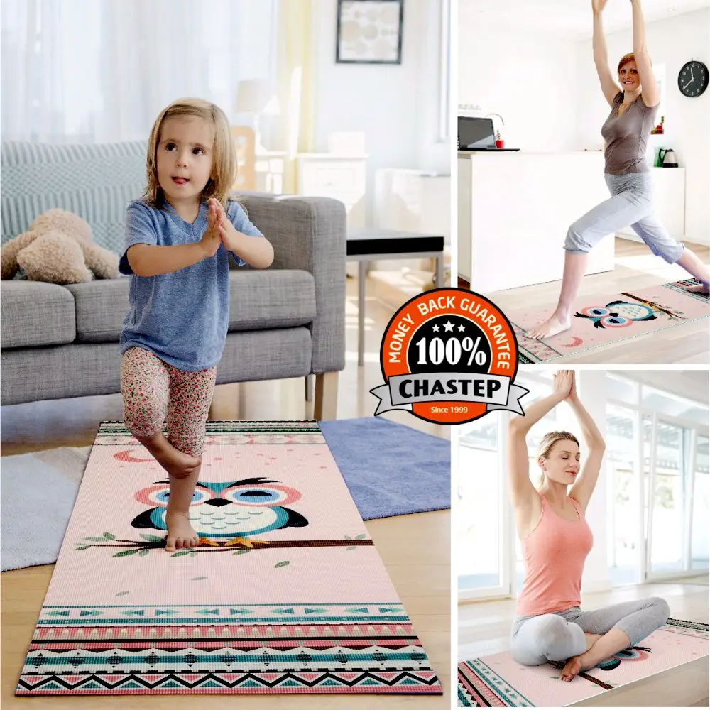 Chastep складной натуральный ПВХ коврик для йоги экологичный нескользящий горячий