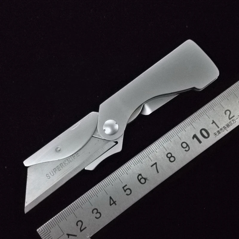 

Складной нож Seiko из нержавеющей стали, маленький карманный тактический резец для резки бумаги, для повседневного использования, кемпинга