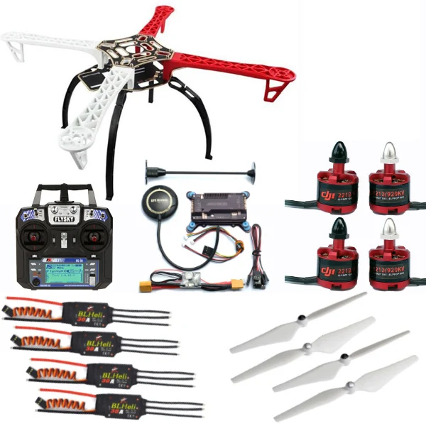 Комплект для квадрокоптера F450+ 2212 920KV/1000KV мотор+ BLheli 30A ESC+ 9450/1045 Опора+ APM+ пульт дистанционного управления с приемником DIY