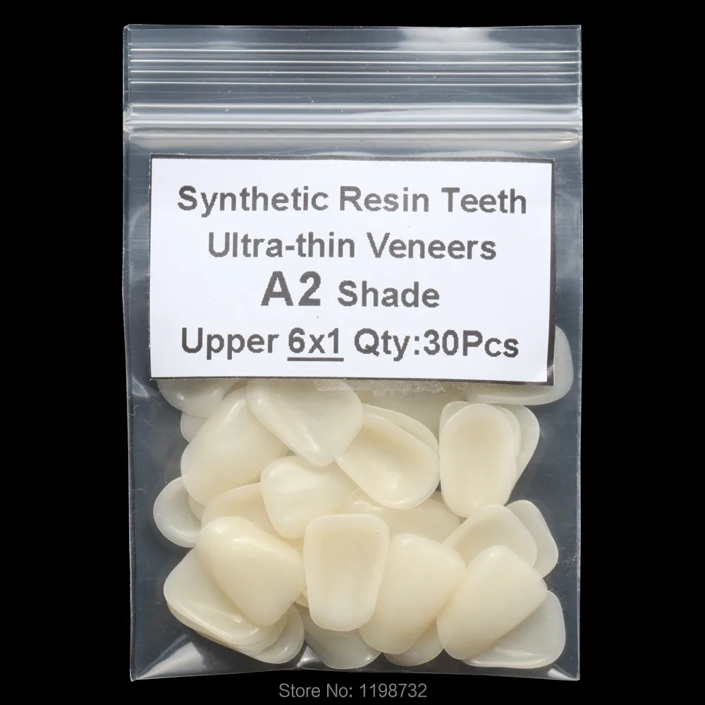 

Dental A2 Shade Upper Anterior Composite Synthetic Resin Teeth Ultrathin Veneers Tooth Restorative Teeth Whitening