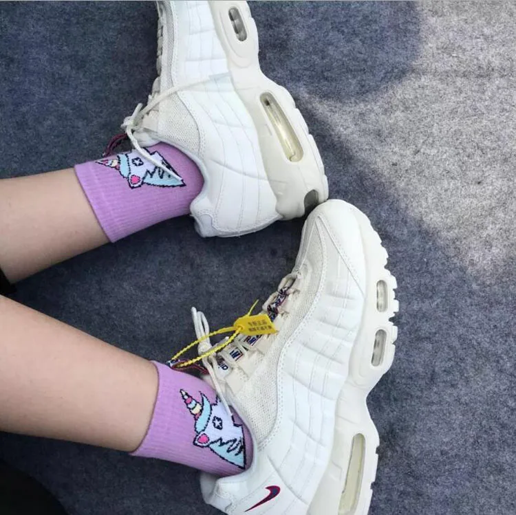 240 пара/лот Мода Harajuku Для женщин носки с мультяшным рисунком женские хлопковые
