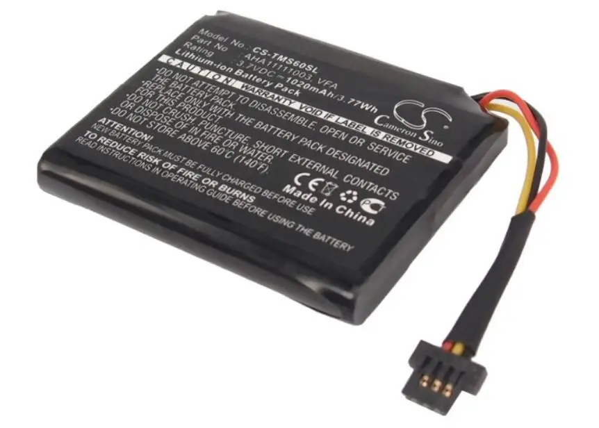 Cameron Sino 1020mah battery for TOMTOM 4EN6.001.02 4EN62 4EN62. Start 60 EU M VIA 1605 AHA11111003 VFA batteries | Мобильные