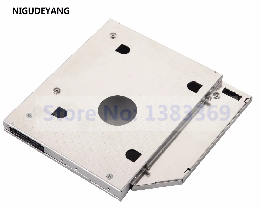 NIGUDEYANG Новый 2 й SSD HDD HD жесткий диск адаптер Caddy SATA для 12 7 мм CD / DVD ROM Оптический