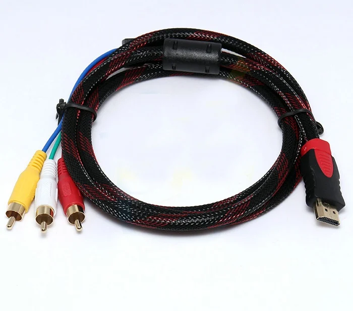 1 5 м HDMI штекер к 3 RCA Видео Аудио AV кабель адаптер для ТВ HD TV DVD 1080P | Электроника