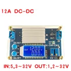 160 Вт 12A DC-DC понижающий преобразователь CC CV понижающий модуль питания 3, 3 в 5 в 9 в 12 В 15 в 19 в 24 В дисплей напряжения тока Вольт Амперметр